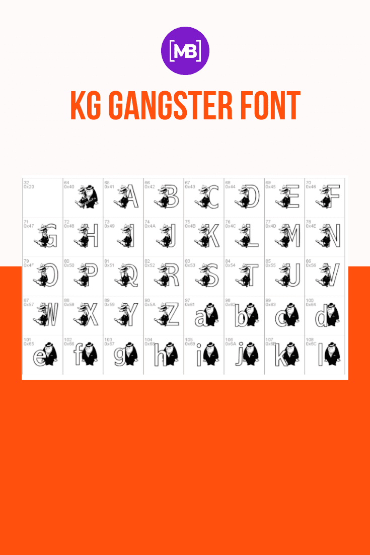 The originally executed font is fully adapted to the gangster theme. Gangster Fonts.