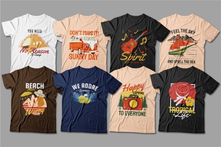 Summer T-Shirts Design Bundle