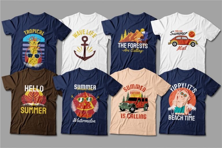Summer T-Shirts Design Bundle