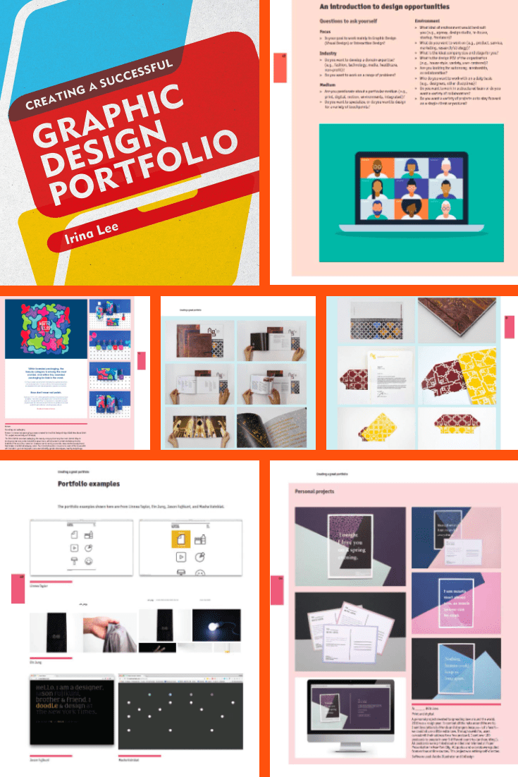 TCreating a Successful GraphicDesign Portfolio. Cover Collage.