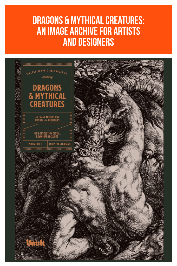  Dragons & Mythical Creatures: An Image Archive for Artists and Designers. Cover Collage.