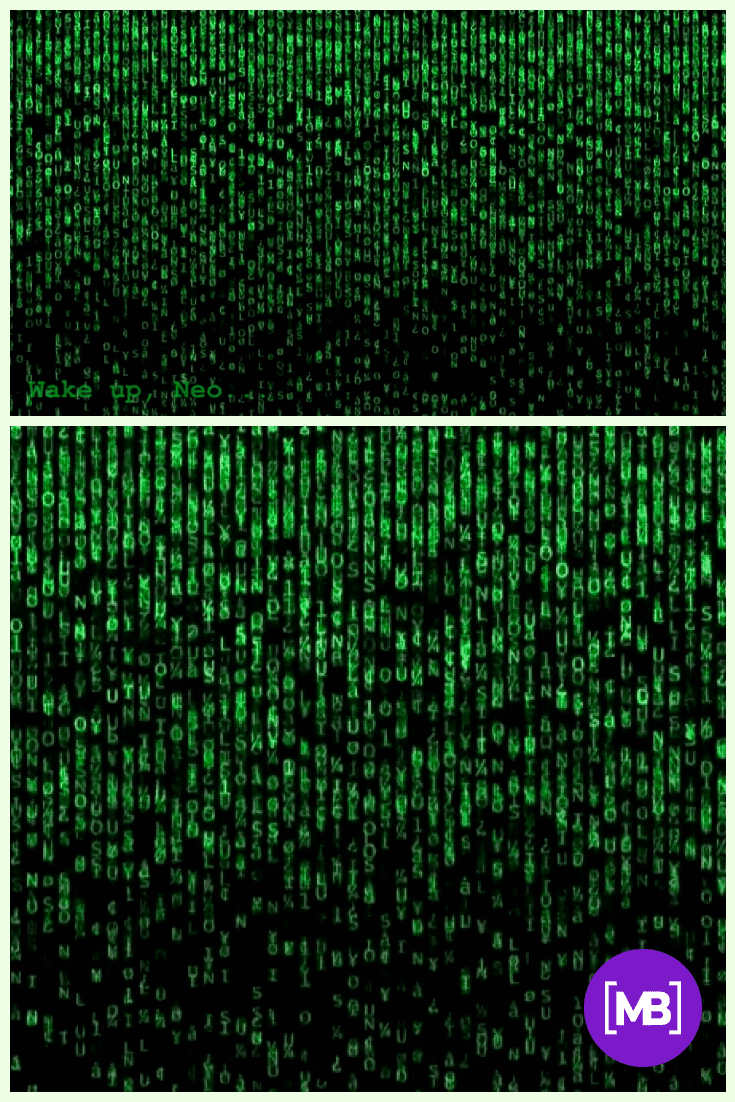 Matrix Background Zoom.