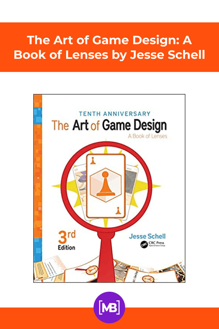 The Art of Game Design: A Book of Lenses by Jesse Schell. Cover Collage.