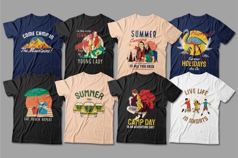 Summer T-Shirts Design Bundle