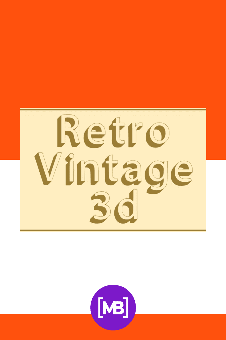 General view of the font on a gold background. 90s Fonts.