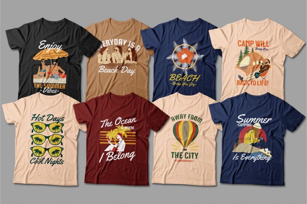 Summer T-Shirts Design Bundle