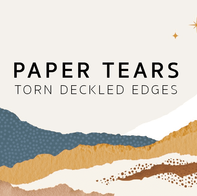 Deckled Edge Paper Shapes