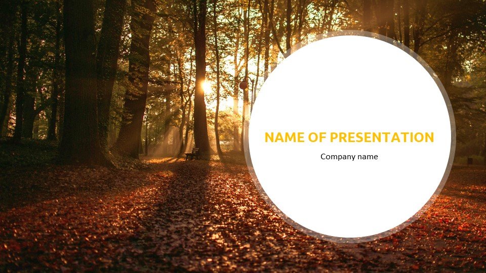 Free Fall Powerpoint Background Worship (PPTX) - Autumn