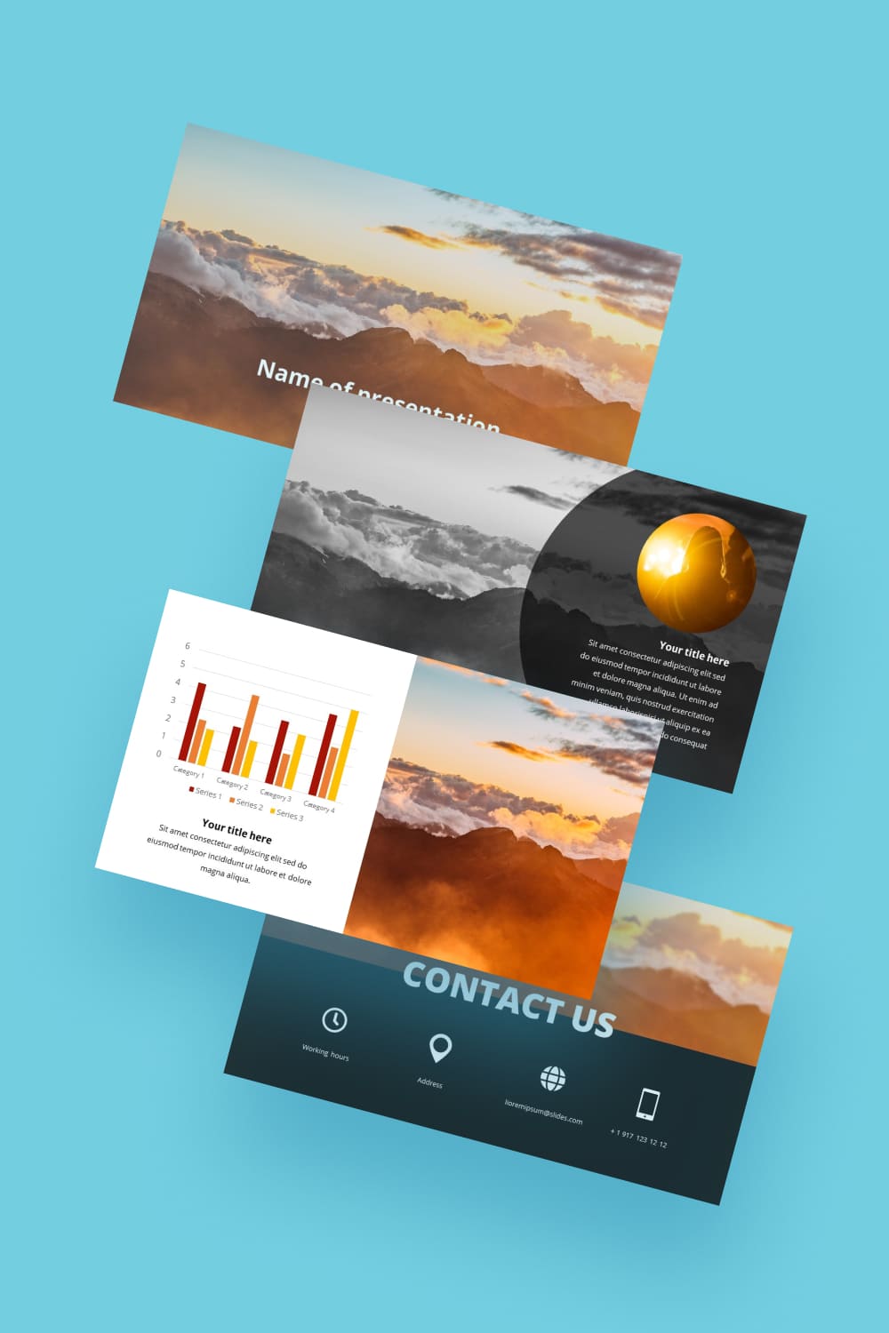 The brightness and dynamism of this template is attractive. The design is simple yet modern, which makes it possible to use it for different themes.