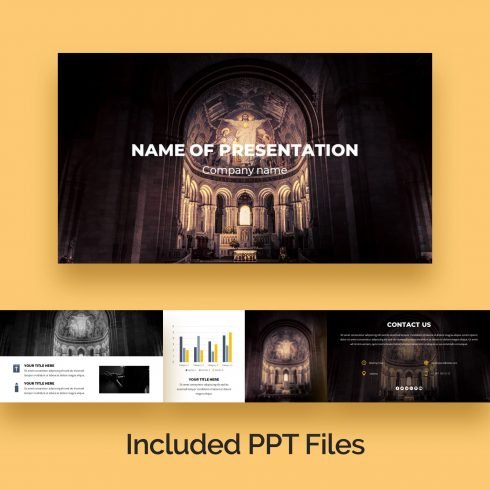 Powerpoint Background Christians Giving Sunday Worship (PPTX) - Spirit