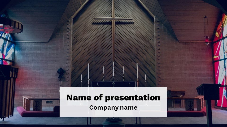 Free Powerpoint Background Worship Church (pptx) - Sanctuary