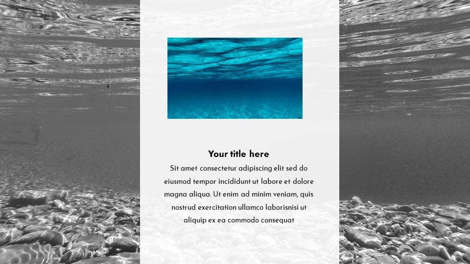 The template will fit any theme. Design flexibility will allow you to display any topic in the best possible light.Blessedness - Free Worship Powerpoint Background Under Water.