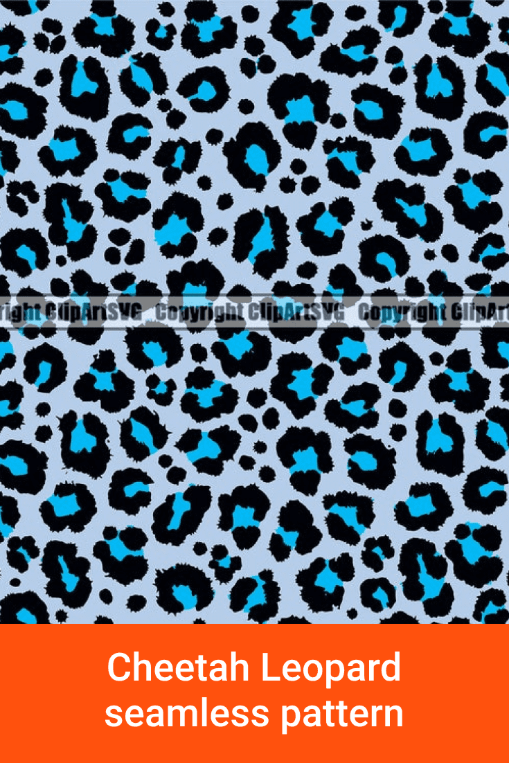 Leopard blue print.