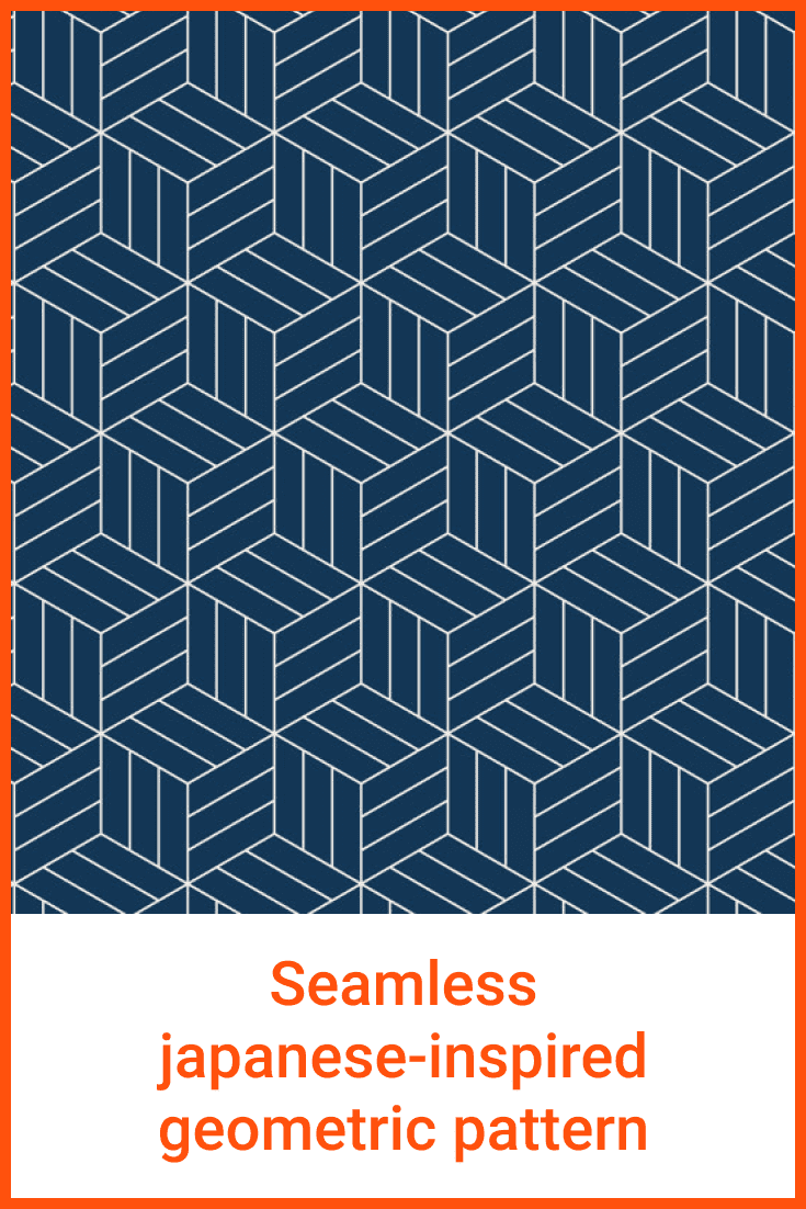 Seamless Japanese-inspired Geometric Pattern.