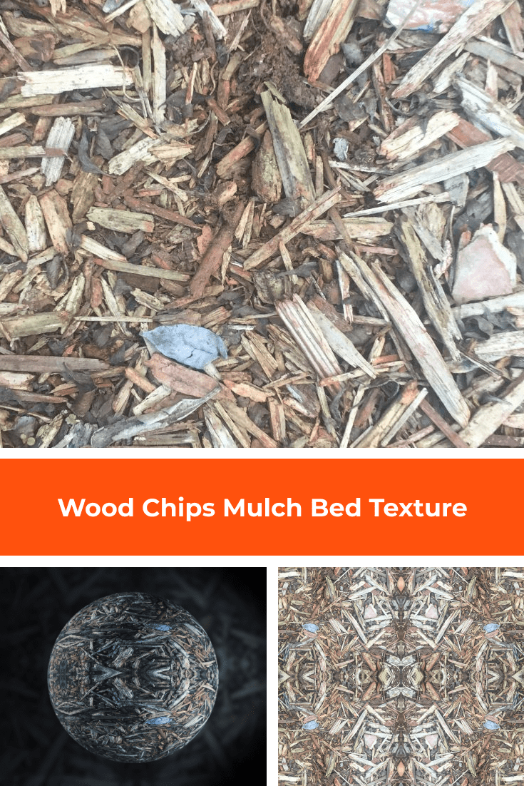 Wood mulch to be used as a covering.