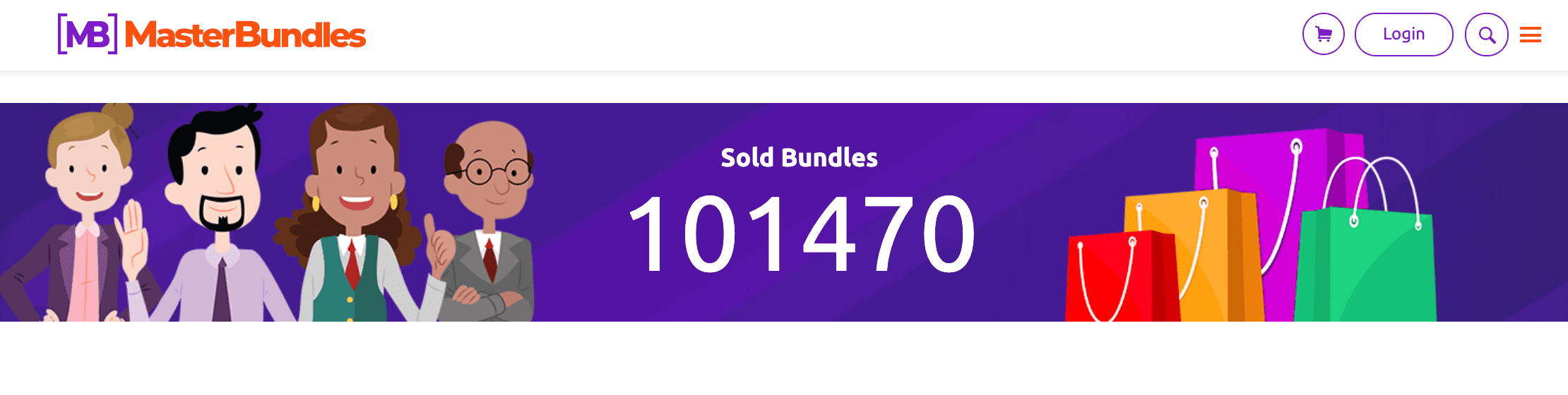 100000 sold bundles. Site screenshot.