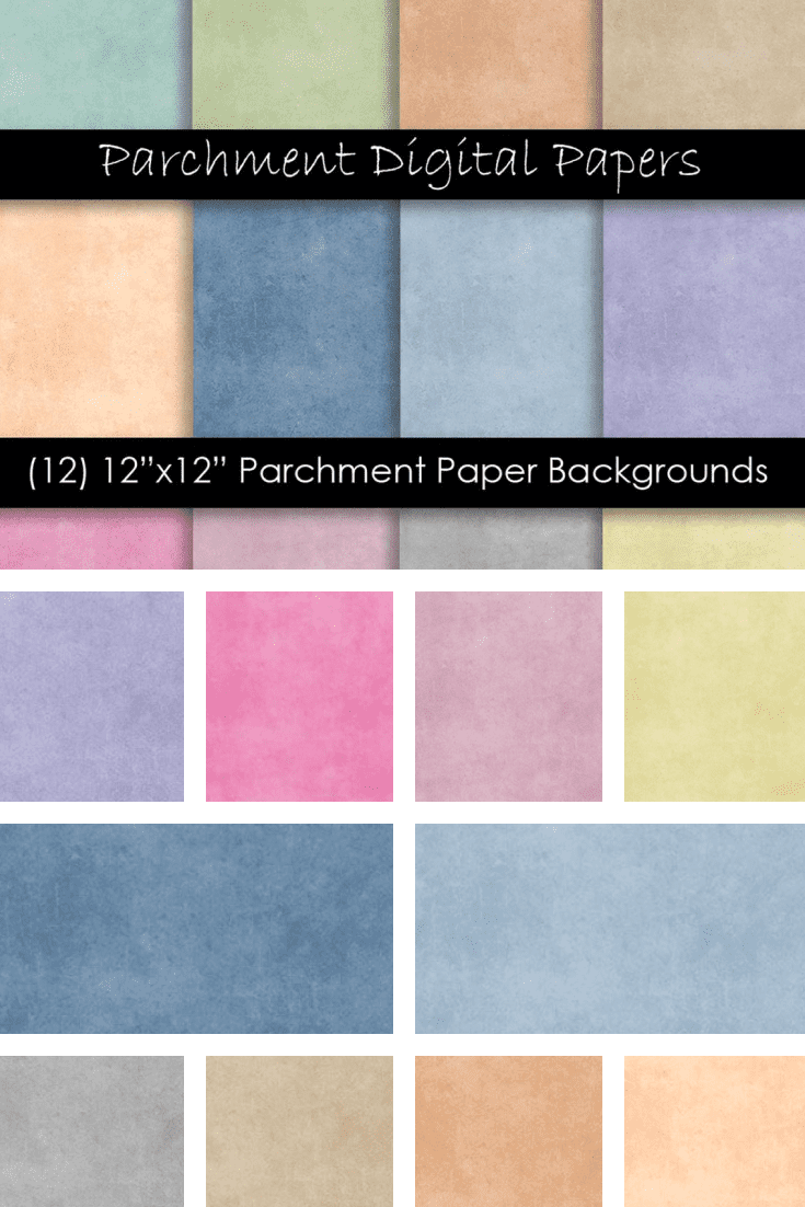 Multi-colored soft parchment.
