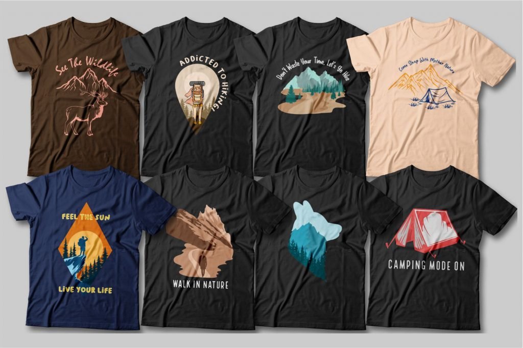 vintage camping t shirt