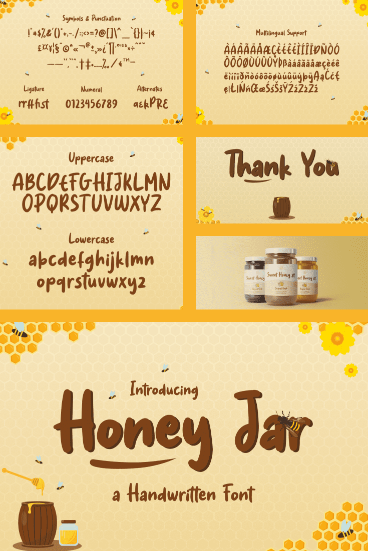 Such a yellow and sweet font. The taste of fresh honey is immediately felt.