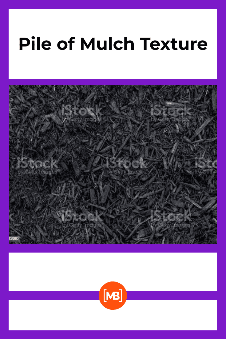 Pile of Mulch Texture in gray shades background.
