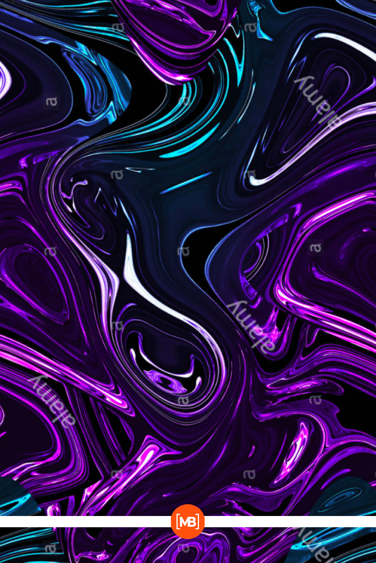 Colorful Cyberpunk Marble Abstract Texture.