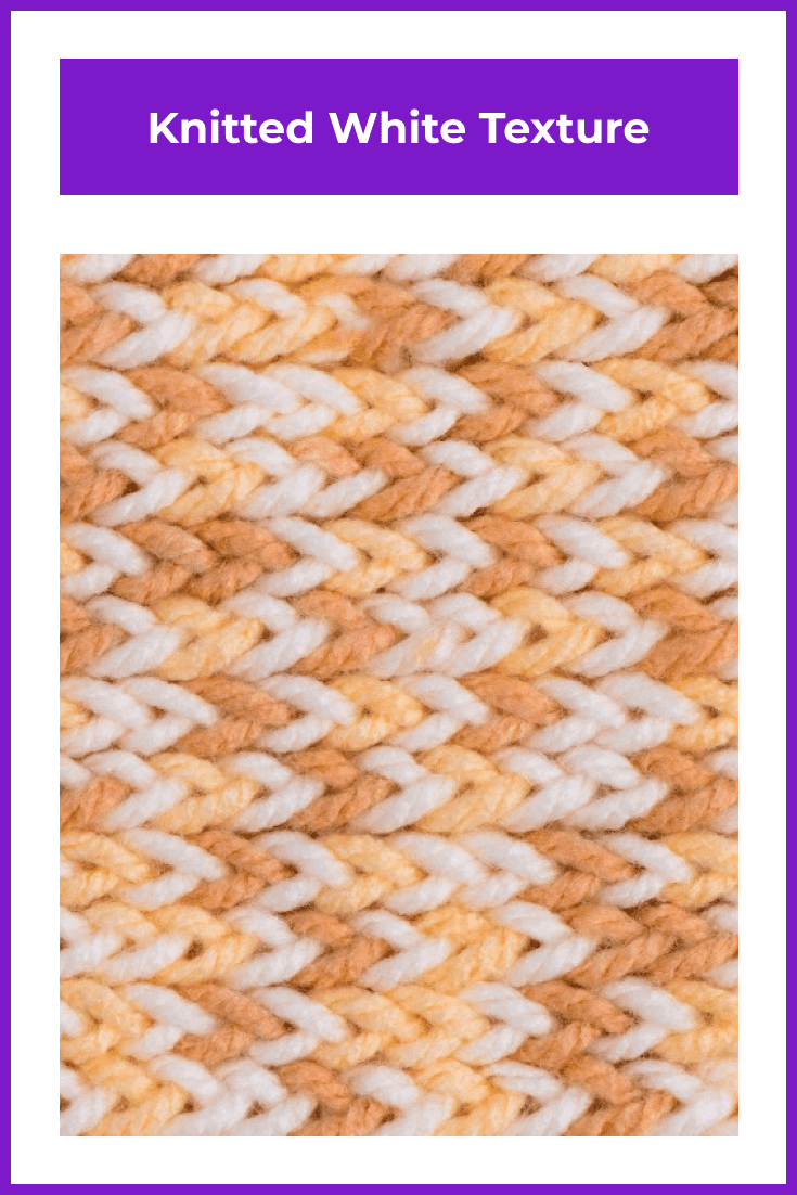 Herringbone knitting with delicate materials.