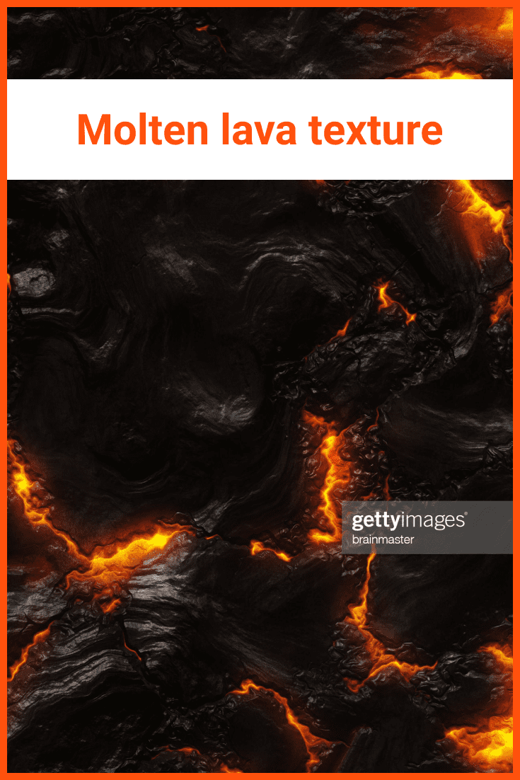 Lava-burnt ground.