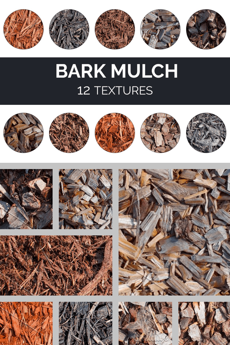A large collection of different mulch options.