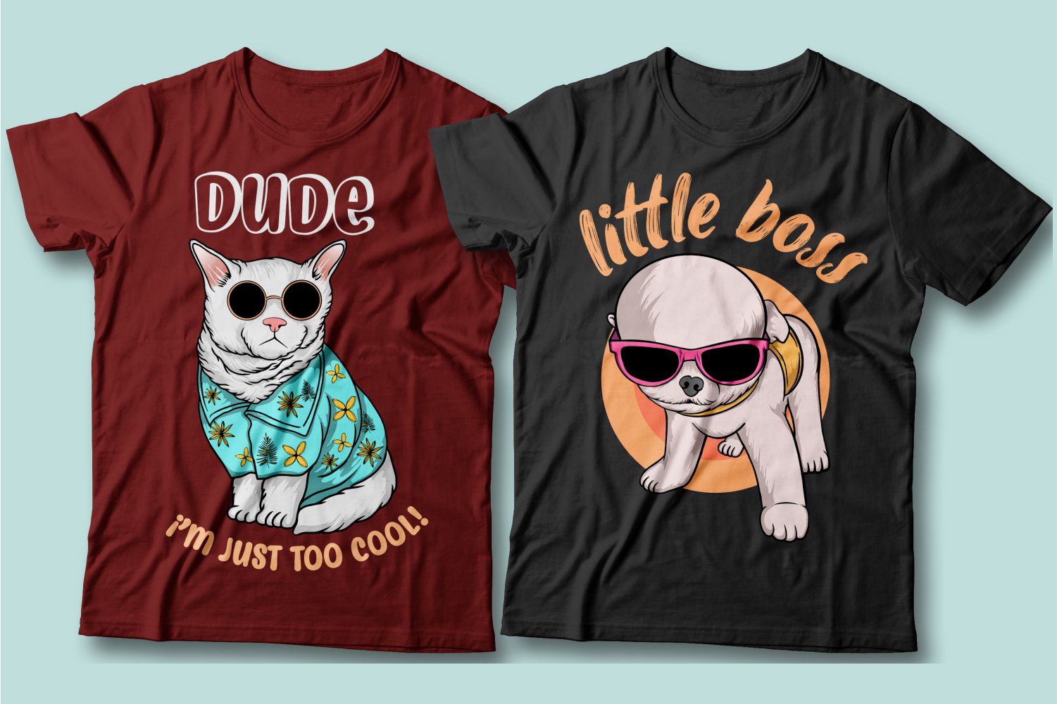 25 Cool & Funny T-shirt Designs Bundle