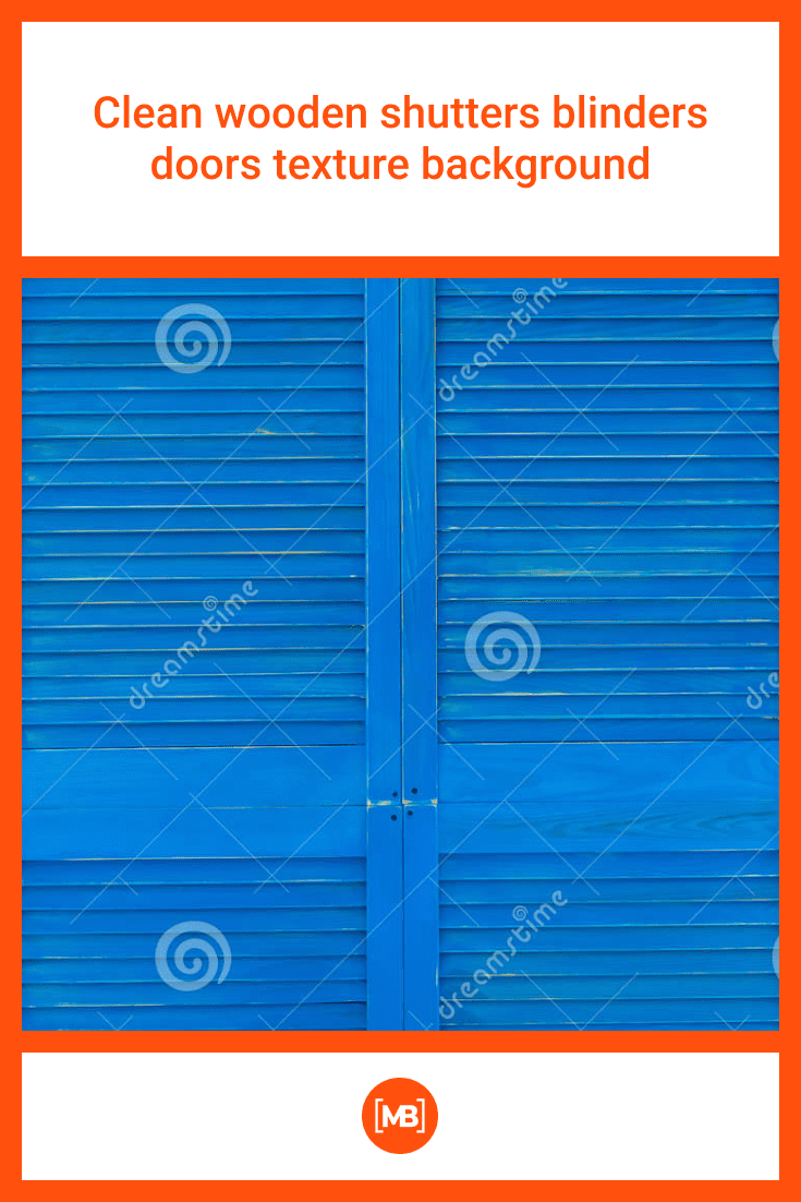 Blue wooden shutters are reminiscent of sunny Portugal or Corfu.