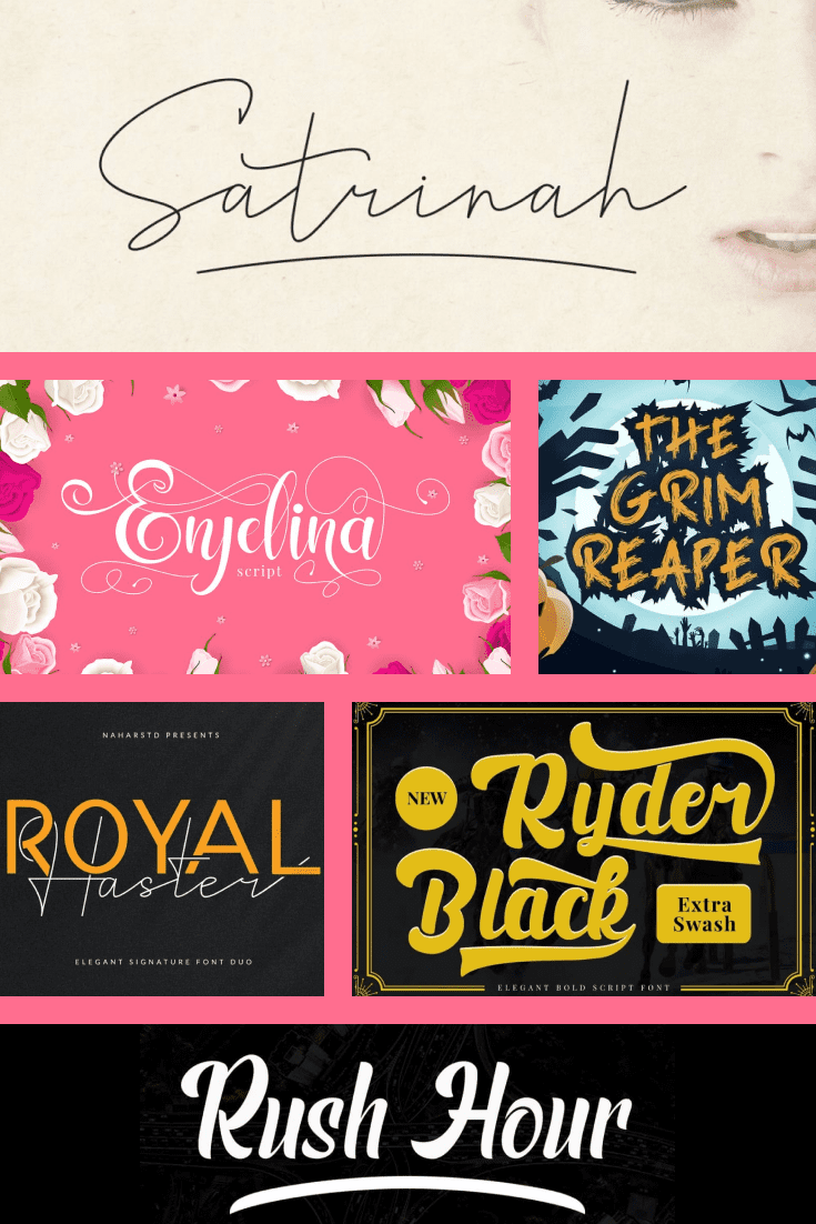This is a large collection of different fonts for your project.