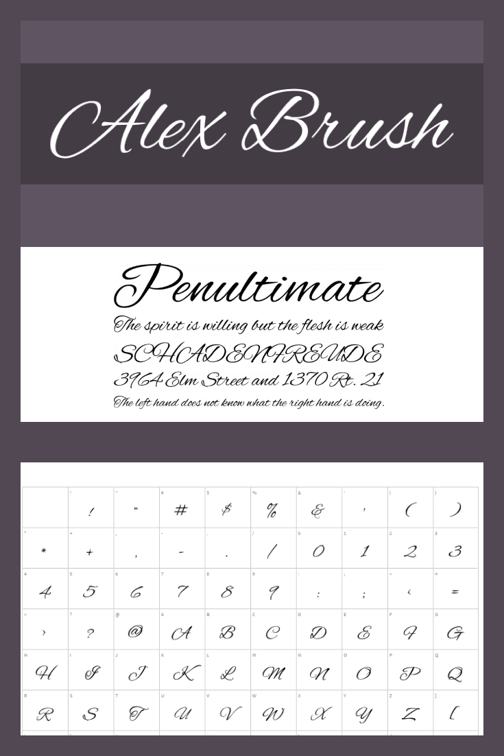 Refined font. A great option for business cards.