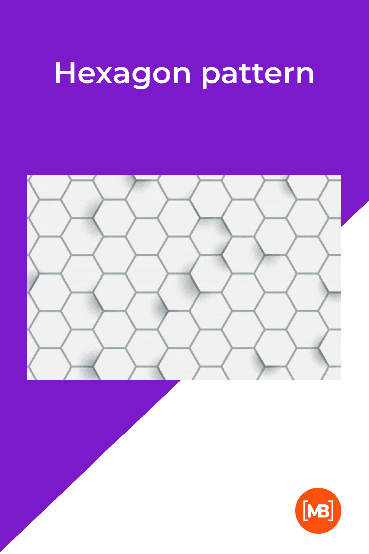 Gray honeycomb with a small shadow.