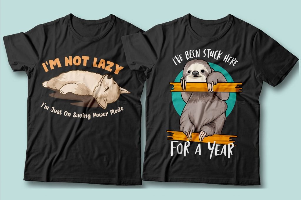 25 Cool & Funny T-shirt Designs Bundle - Master Bundles