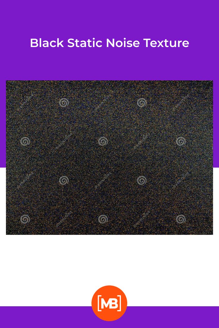 Black Static Noise Texture.