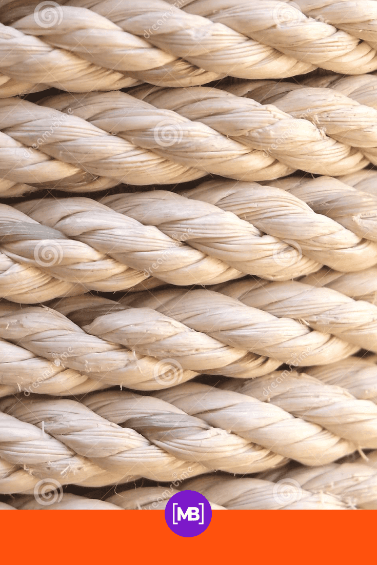 Light dense rope. A similar proportion is used for shibari.
