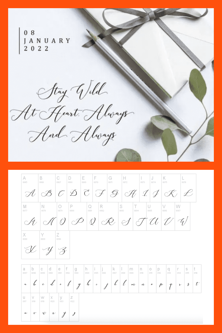 A delicate font would be a great option for wedding invitations.