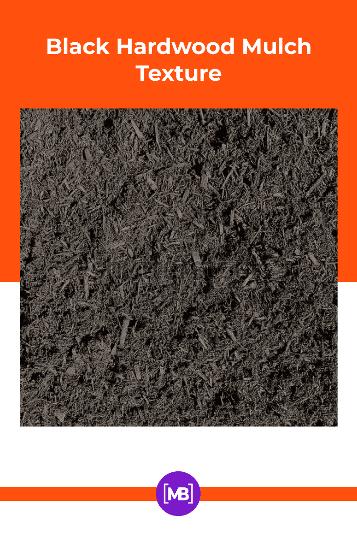 Black hardwood mulch texture.
