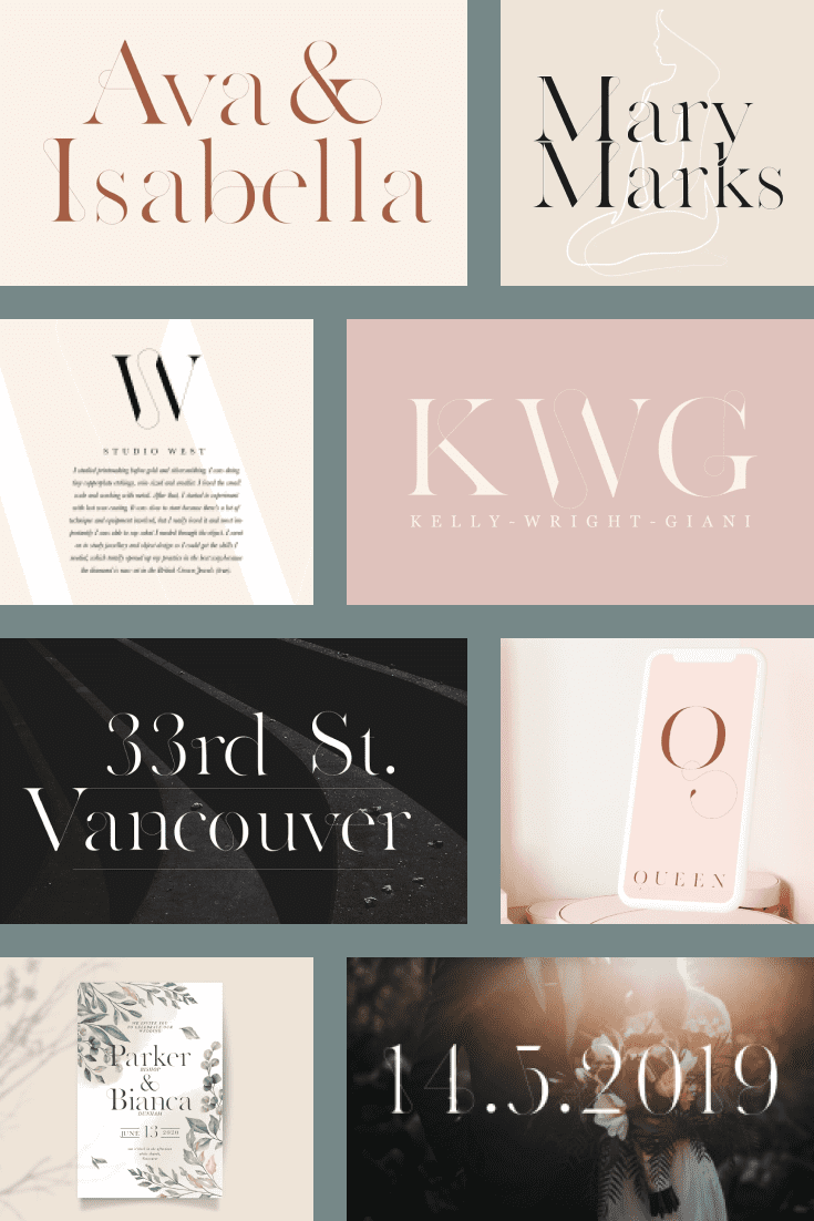 Delicate vintage typeface came to us after the debutante ball.