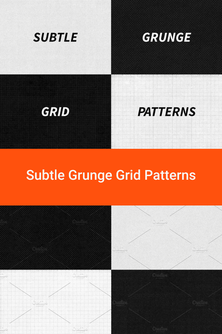 Black and white grid pattern.