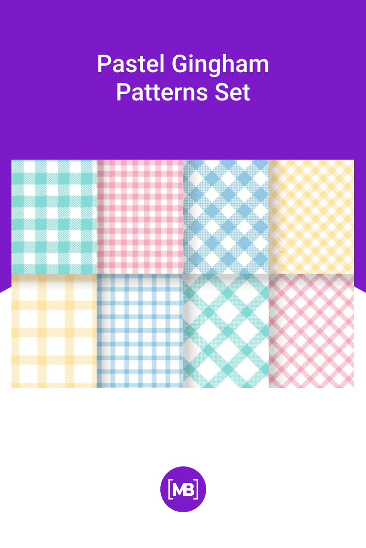 Cells of different styles and sizes in pastel colors.
