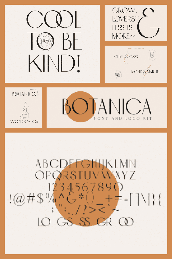 The font is created at the intersection of the new and the old. It's slim, elegant, and flexible.