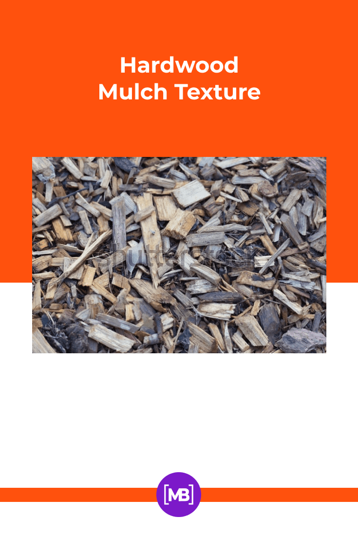 Dry woody mulch with a beautiful bluish color.