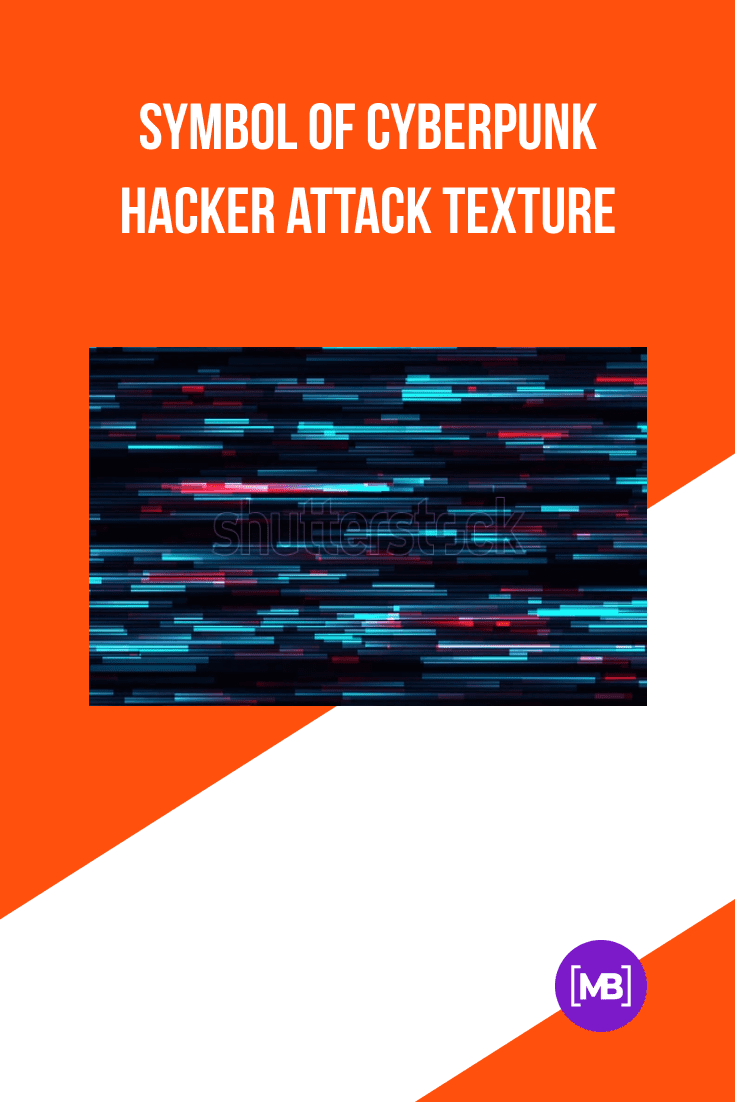 Symbol of Cyberpunk Hacker Attack Texture.
