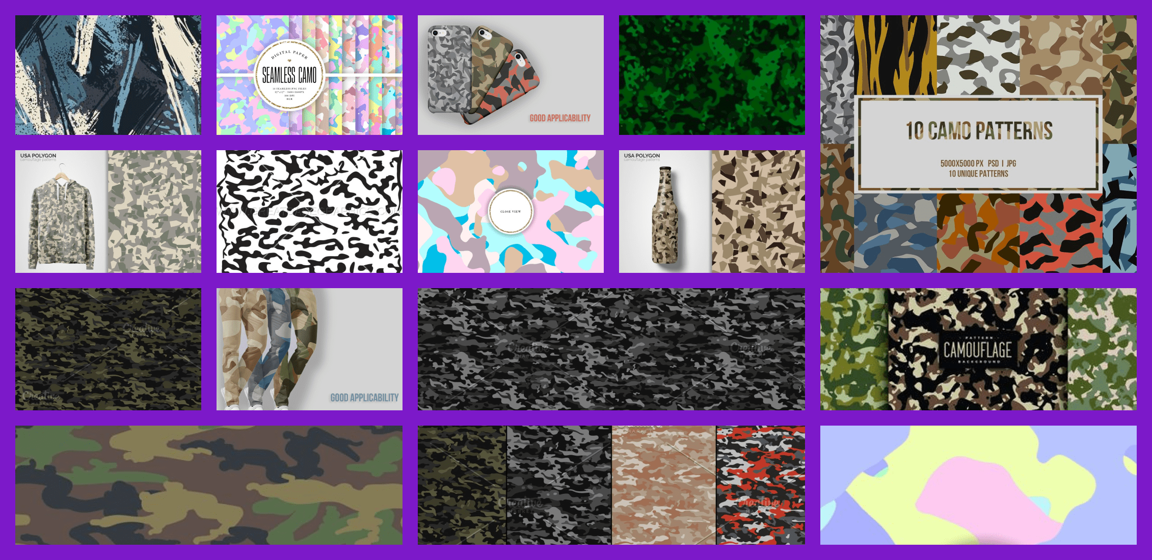 Best 15 Camo Patterns in 2021 Free and Premium Example.