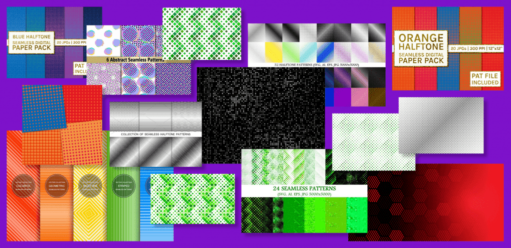 Best 15 Halftone Patterns in 2021 Free and Premium Example.