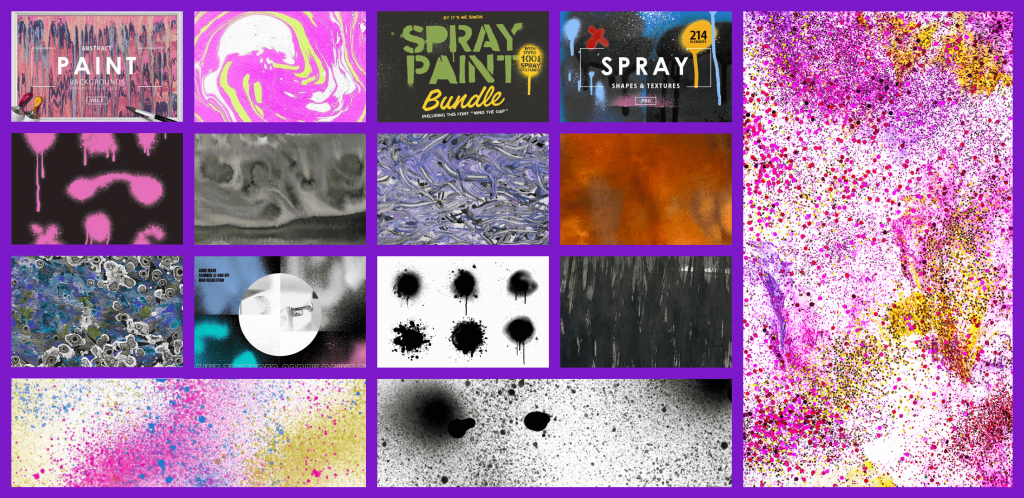 Best Spray Paint Textures in 2021 Example.