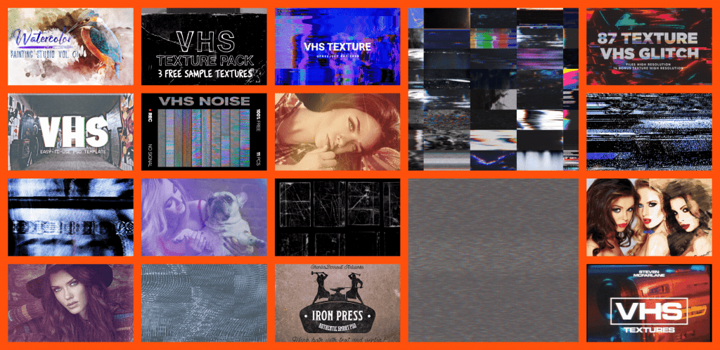 Best VHS Textures in 2021 Example.