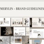 MERYLIN Brand Guidelines By MNML Agency in Templates.