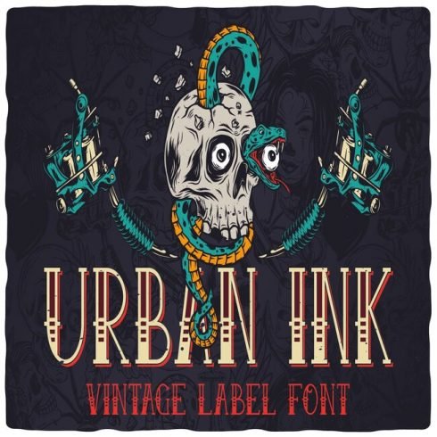 urbanink font cover.